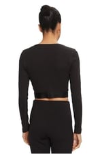 Calvin Klein L/S CROP CREW T-shirt Kadın