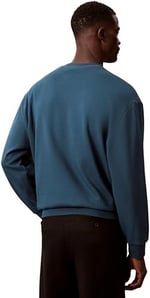 Calvin Klein Ls Eu 350Terry Badge Cn Bisiklet Yaka Sweatshirt, LV04RC273GUB1 - Bedenler: S, M, L, XL