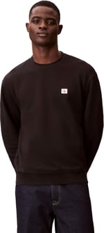 Calvin Klein Ls Eu 350Terry Badge Cn Bisiklet Yaka Sweatshirt, LV04RC273GUB1