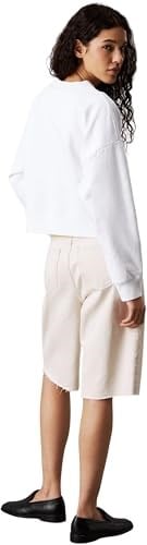 Calvin Klein LS MNLG FRNCH TRRY R Sweatshirt Kadın