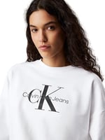 Calvin Klein LS MNLG FRNCH TRRY R Sweatshirt Kadın