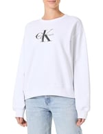 Calvin Klein LS MNLG FRNCH TRRY R Sweatshirt Kadın