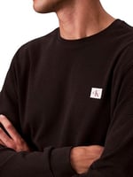 Calvin Klein LS WAFFLE BADGE CREWNK TEE Sweatshirt Erkek