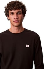 Calvin Klein LS WAFFLE BADGE CREWNK TEE Sweatshirt Erkek