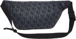 Calvin Klein MATTE AOP SQ WAISTBAG 38 Erkek Çanta, Siyah, Tek Beden