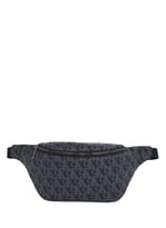 Calvin Klein MATTE AOP SQ WAISTBAG 38 Erkek Çanta, Siyah, Tek Beden