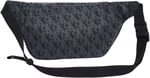 Calvin Klein MATTE AOP SQ WAISTBAG 38 Erkek Çanta, Siyah, Tek Beden