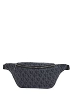 Calvin Klein MATTE AOP SQ WAISTBAG 38 Erkek Çanta, Siyah, Tek Beden