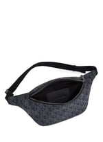 Calvin Klein MATTE AOP SQ WAISTBAG 38 Erkek Çanta, Siyah, Tek Beden