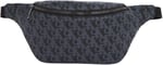 Calvin Klein MATTE AOP SQ WAISTBAG 38 Erkek Çanta, Siyah, Tek Beden