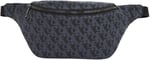 Calvin Klein MATTE AOP SQ WAISTBAG 38 Erkek Çanta, Siyah, Tek Beden