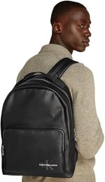 Calvin Klein MONO LOGO BACKPACK 40 Erkek Sırt Çantası, Siyah, Tek Beden