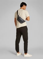 Calvin Klein MONO LOGO WAISTBAG 38 Erkek Çanta, Siyah, Tek Beden