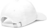 Calvin Klein Monogram Embroıdery Baseball Cap, Beyaz