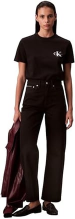 Calvin Klein MONOLOGO CN 2 PACK TEE T-shirt Kadın