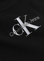 Calvin Klein MONOLOGO RIB TANK TOP Tişört Kadın