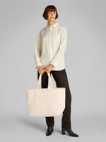 Calvin Klein POCKET CANVAS ZIP WEEKENDER Erkek Çanta, Bej, Tek Beden