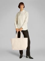 Calvin Klein POCKET CANVAS ZIP WEEKENDER Erkek Çanta, Bej, Tek Beden