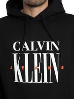 Calvin Klein SERIF FONT GRAPHIC HOODIE Sweatshirt Erkek