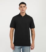 Calvin Klein SMOOTH COTTON WELT ZIP POLO Polo T-shirt Erkek