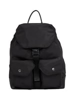 Calvin Klein SPEED CLIP UT FLAP BACKPACK35 NY Erkek Sırt Çantası, Siyah, Tek Beden