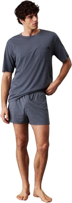 Calvin Klein S/S BOXER SET Pijama Altı Üniseks Yetişkin