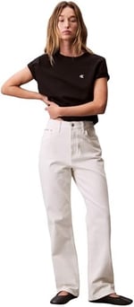 Calvin Klein SS MONOGRAM CREW TEE Tişört Kadın