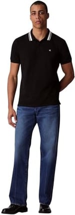 Calvin Klein SS MONOGRAM PIQUE TIPPED POLO Tişört Erkek