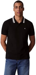 Calvin Klein SS MONOGRAM PIQUE TIPPED POLO Tişört Erkek