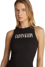 Calvin Klein VARSITY CALVIN KLEIN RIB TANK Tişört Kadın