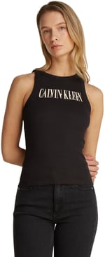 Calvin Klein VARSITY CALVIN KLEIN RIB TANK Tişört Kadın