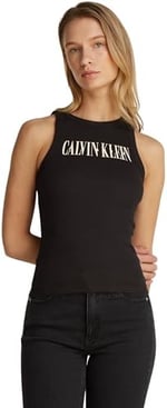 Calvin Klein VARSITY CALVIN KLEIN RIB TANK Tişört Kadın