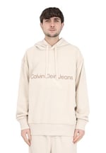 Calvin Klein Wash Monologo Hoodie Sweatshirt Erkek