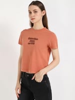 Calvin Klein WASHED PUFF PRINT BABY TEE Tişört Kadın