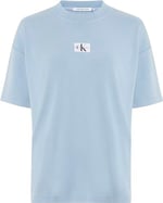 Calvin Klein WASHED RIB LABEL BOYFRIEND TEE T-shirt Kadın