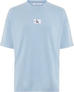 Calvin Klein WASHED RIB LABEL BOYFRIEND TEE T-shirt Kadın