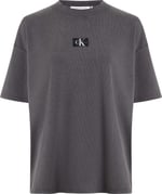 Calvin Klein WASHED RIB LABEL BOYFRIEND TEE T-shirt Kadın
