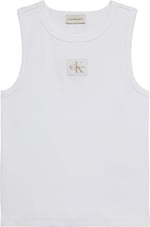 Calvin Klein WOVEN LABEL 2X2 BABY RIB TANK Kazak Kadın