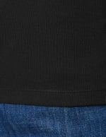 Calvin Klein WOVEN LABEL RIB FITTED TEE Tişört Kadın