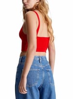 Calvin Klein WOVEN LABEL SWEATER BRALETTE Kazak Kadın