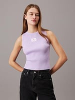 Calvin Klein WOVEN LABEL SWEATER TANK TOP Kazak Kadın