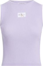 Calvin Klein WOVEN LABEL SWEATER TANK TOP Kazak Kadın