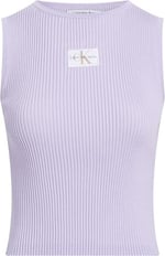 Calvin Klein WOVEN LABEL SWEATER TANK TOP Kazak Kadın