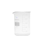 Cam Beher 1000 ml - Kısa Form Isıya Dayanıklı Beaker -%100 Borosilikat Cam