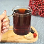 Cam Borosılıkat Büyük Çay Fincanı Kupa Kulplu Kahve Çay Bardağı-1 Adet 420 Cc