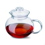 Cam Demlik, Borosilikat Cam, Şeffaf, 1000 ml, Isıya Dayanıklı, Ergonomik Kulplu, Kapaklı Tasarım