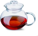 Cam Demlik, Borosilikat Cam, Şeffaf, 1000 ml, Isıya Dayanıklı, Ergonomik Kulplu, Kapaklı Tasarım
