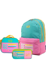 Cambridge Polo Club Be Happy Çift Ana Bölmeli Unisex Çocuk İlkokul Çanta Seti, Tek Beden, TYC4dc6b69113df0346357d2, TURKUAZ, üniseks-çocuk