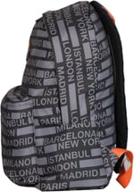 Cambridge Polo Club Cities II Ön Cepli Unisex Sırt Çantası Siyah