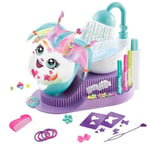 Canal Toys - Airbrush Plush Hair'iffic Salon – Çocuklara uygun pelüş hayvan, pille çalışan airbrush, şablonlar ve yıkama istasyonu, yaratıcı ve tekrar kullanılabilir (6 yaşından itibaren)